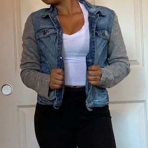 Twofer denim jacket